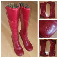 Fly London Stiefel 37 Schuhe 37,5 Rot Lederstiefel Keilabsatz Essen - Essen-Kray Vorschau