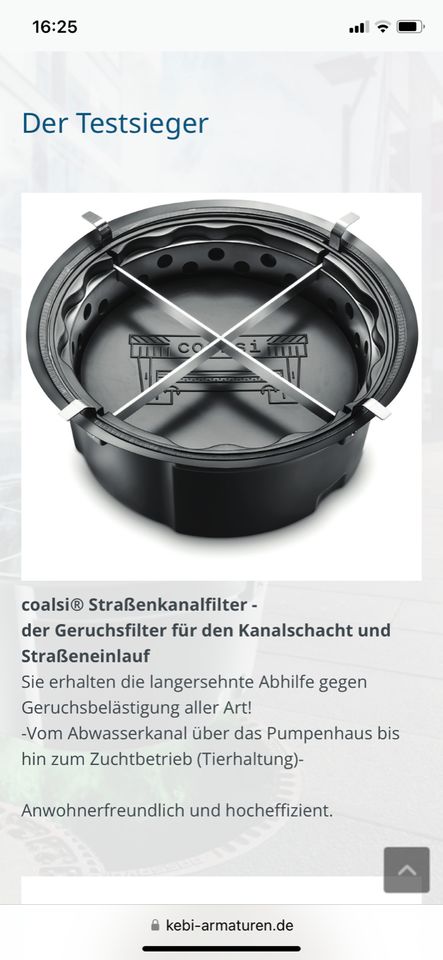 COALSI Geruchsfilter UT 30146 - neu im Originalkarton in Neustadt am Rübenberge