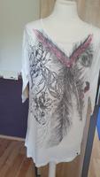 Mexx Damenshirt Longshirt beige 3/4 Arm Pailetten XL neuwertig Niedersachsen - Lilienthal Vorschau