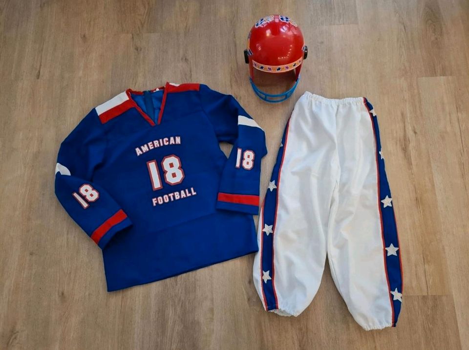 Baseball Karnevalskostüm 146/152 Helm Football 18 Hose Shirt Jung in Bergisch Gladbach