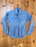 maßgeschneiderte Business Bluse blau rosa Nadelstreifen XS 34 Berlin - Köpenick Vorschau