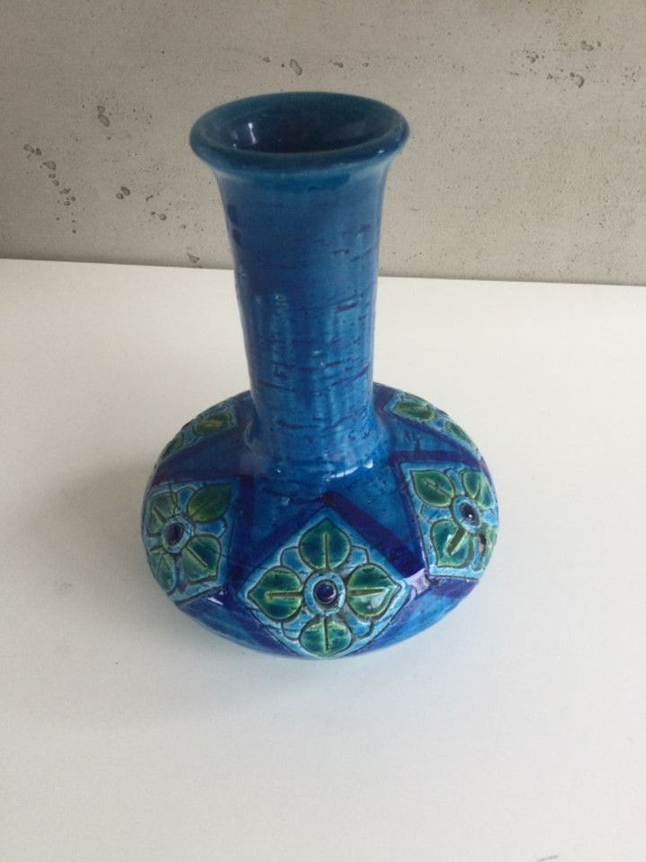 Bitossi Rimini Blue Vase Karaffe Flavia Montelupo Aldo Londi in Neu-Isenburg