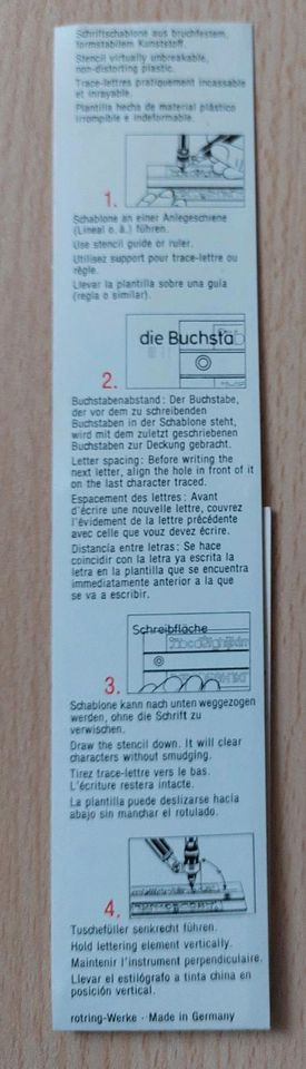 Rotring Schriftschablone in Ansbach