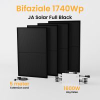 Mini Solaranlage 1740W JaSolar Bifaziale Full Black Module/ Hoymiles 1600W Wechselrichter mit 5 m Anschlusskabel-Hamburg Nordrhein-Westfalen - Mönchengladbach Vorschau
