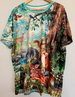 Neu Damen T- Shirt Shirt Bluse Waldtiere Große Größe 52 54 Übergr Bayern - Würzburg Vorschau