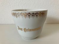 Jugendstil Porzellan Tasse "Zur Erinnerung" gold shabby brocante Bayern - Augsburg Vorschau