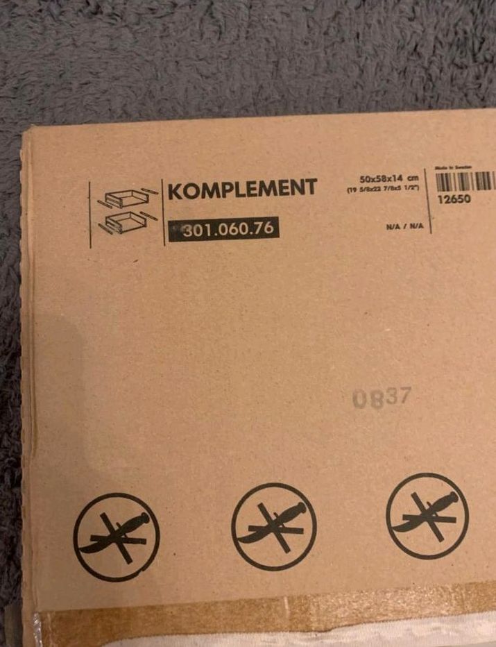 Ikea Komplement 2 Schubladen 50 cm breite für PAX Kleiderschrank in Sehnde