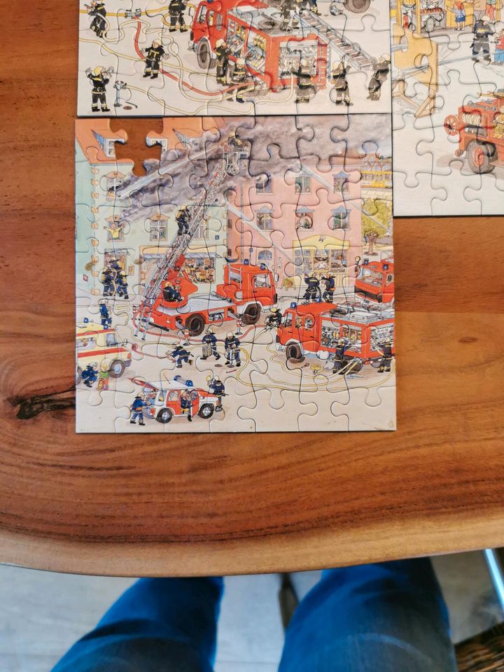 3 x Puzzle Feuerwehr 49 Teile 5+ in Ruppertsberg