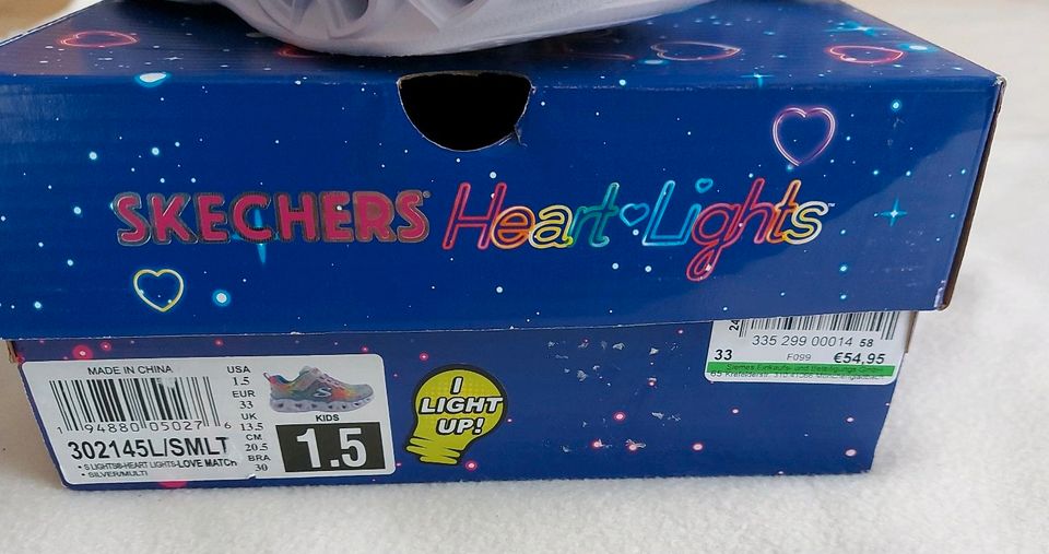 Skechers heart lights 33 ungetragen neu in Rohrbach