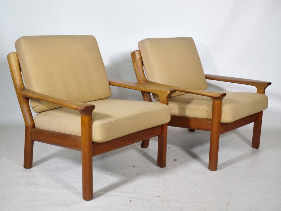 Teak Sessel Danish Design Skandi Mid-Century 60er Jahre SET in Mainz