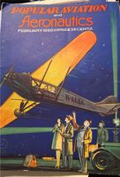 Antike Fliegerzeitschrift , Aeronautics, Popular Aviation, Gebot München - Moosach Vorschau