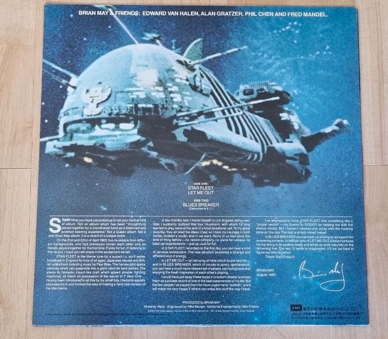 Queen Brian May Star Fleet Project Vinyl LP Japan Issue in Stuttgart