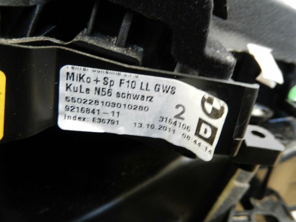 Original Mittelkonsole Armlehne Schwarz 9216841 BMW F10 F11 in Siegen