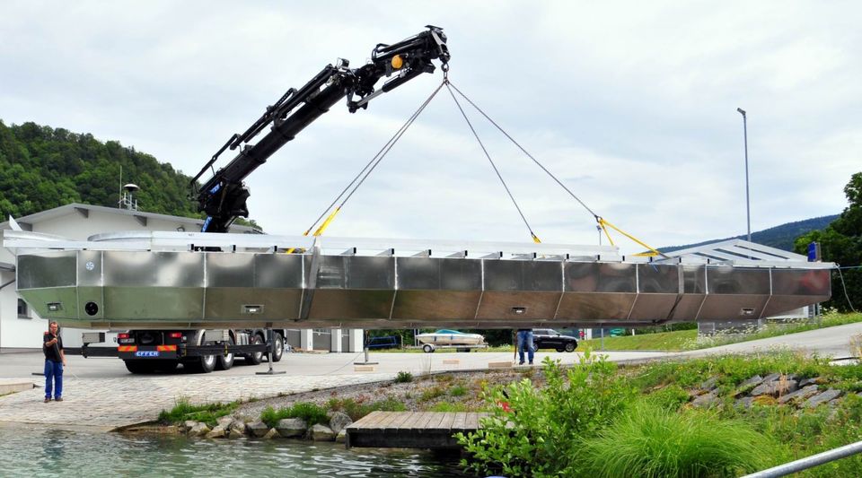 Aluminium Ponton für Boot, Hausboot, Steg, Floß 12 m Midi in Neubrandenburg