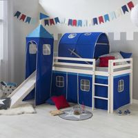 Hochbett Kinderbett Stockbett 90x200 cm Rutsche Turm Blau VB229€* Sachsen-Anhalt - Magdeburg Vorschau