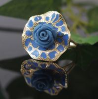 Gold Ring Rose mit Farbstein 585er / 14 Kt Gelb Gold,LHGE-36658 Nordrhein-Westfalen - Gelsenkirchen Vorschau