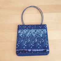 Blaue Tasche mit Glitzerperlen Pailletten Bayern - Bobingen Vorschau