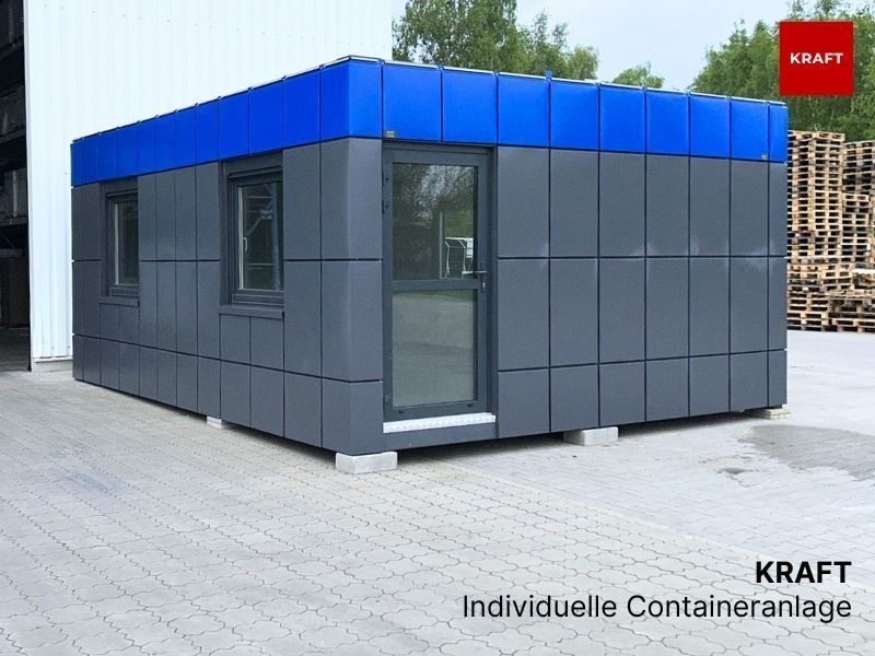 Bürocontainer Doppelcontainer mit WC / Toilette (NEU) 605x490 cm in Herford