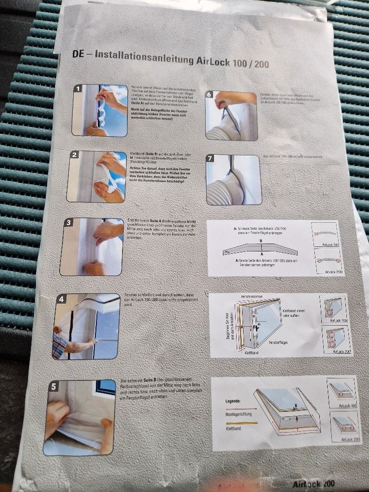 Fensterabdichtung für mobile Klimanalage Air look 100 in Alsdorf