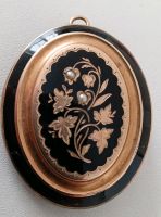 Brosche Amulett Anhänger Antik Biedermeier schwarz emaillie Baden-Württemberg - Grenzach-Wyhlen Vorschau