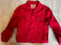 Vintage Levi’s Trucker 70503 Jeans Jacke in rot (sehr selten!) Hannover - Mitte Vorschau