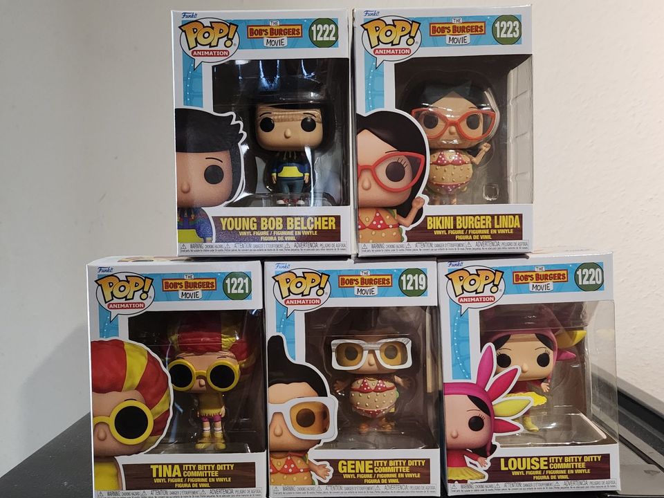 Funko Bob's Bobs Burgers The Movie Collection Konvolut TOP (5x) in Hamburg