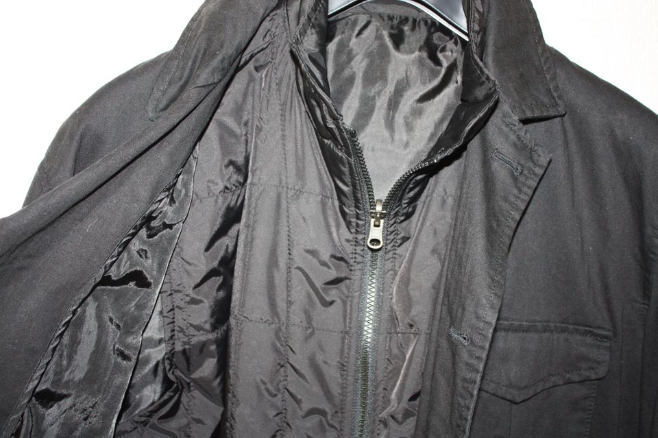 Herren Jacke Übergangsjacke mit Weste 2in1 Gr. 54 o. XL schwarz in Berlin