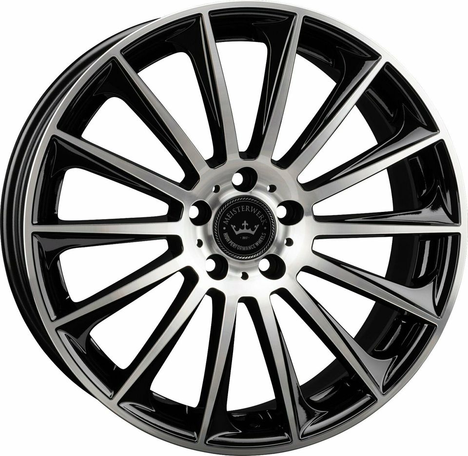 19" Meisterwerk MW16 8,5x19 45 für VW Seat Skoda 235/35 Sommerrad in Backnang