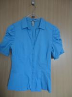 blaue/hellblaue Bluse Rüschenärmel H&M Sachsen - Hohenstein-Ernstthal Vorschau