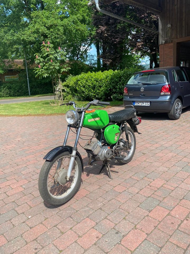 Simson S51 teilrestauriert mit KBA Papieren in Sittensen