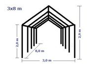 Vermietung - Partyzelt 3x8 m Pavillon Zelt Gartenzelt Festzelt Rostock - Reutershagen Vorschau