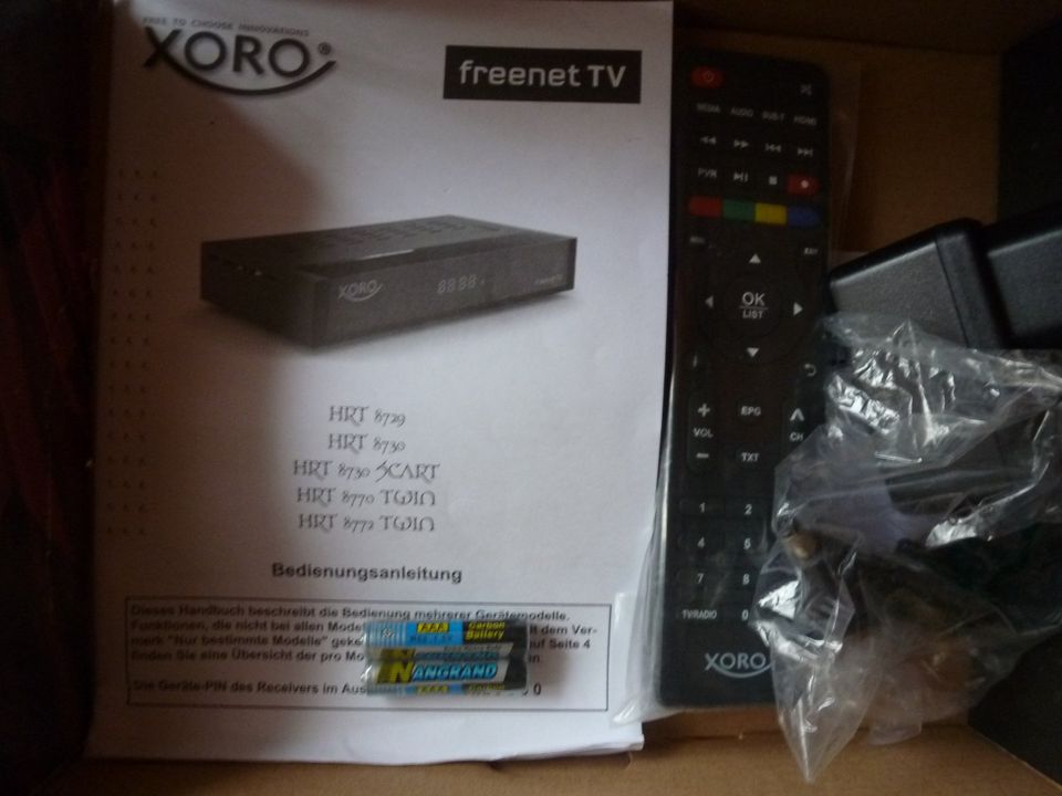 XORO HRT 8770 TWIN Tuner - DVB-T2 Full HD Receiver, USB Recording in Wolfsburg