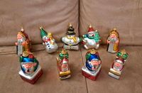 Set 9 Stück Kunststoff Baumschmuck vintage Schneemann, Nikolaus Bayern - Germering Vorschau