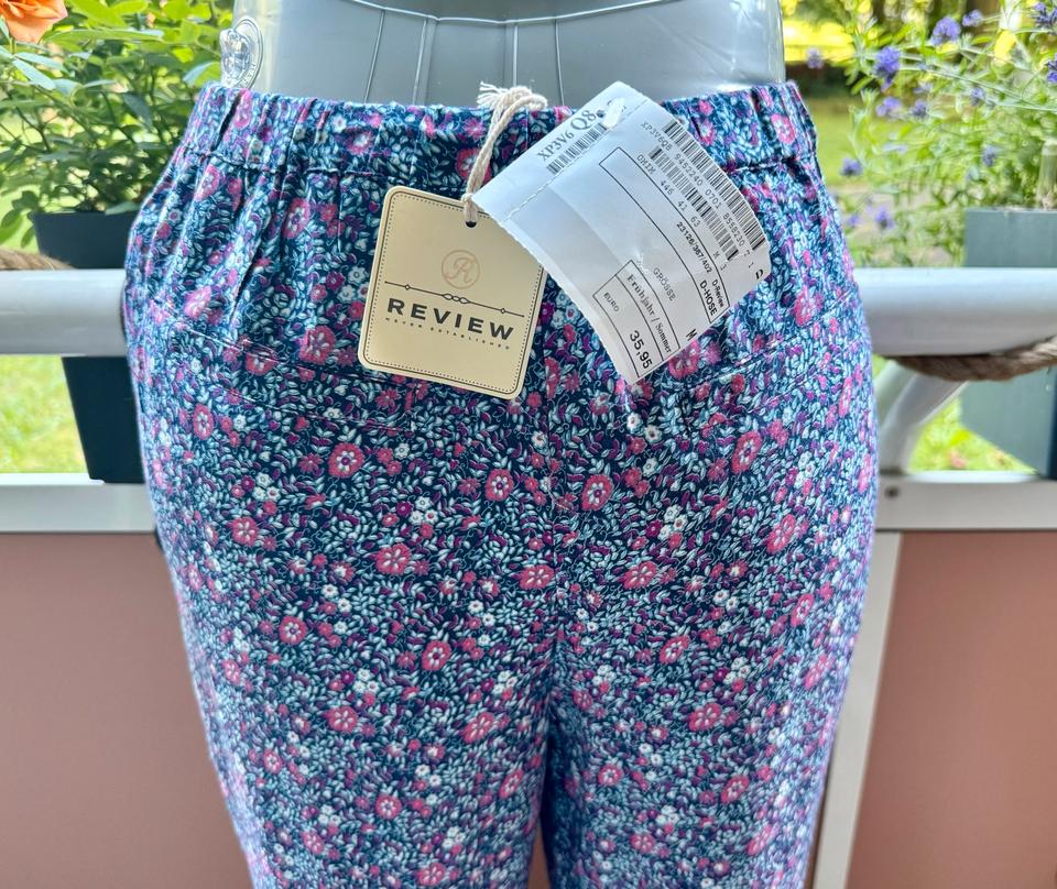 Lange fliessende Sommerhose Millefleurs #neu Gr. M - mit Gummizug in Mainz