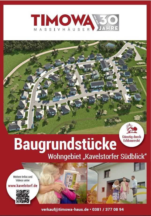 Attraktive Baugrundstücke in Kavelstorf in Dummerstorf