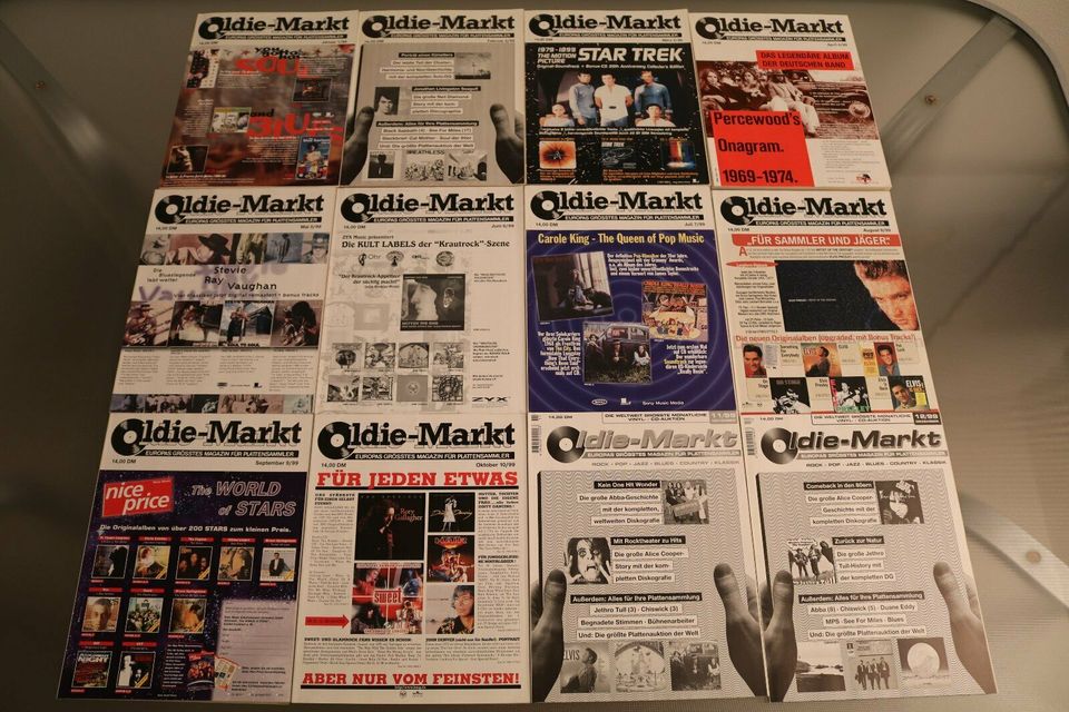 12 Hefte Oldie Markt 1999 PLATTENSAMMLER MAGAZIN Schallplatten in Gröbenzell