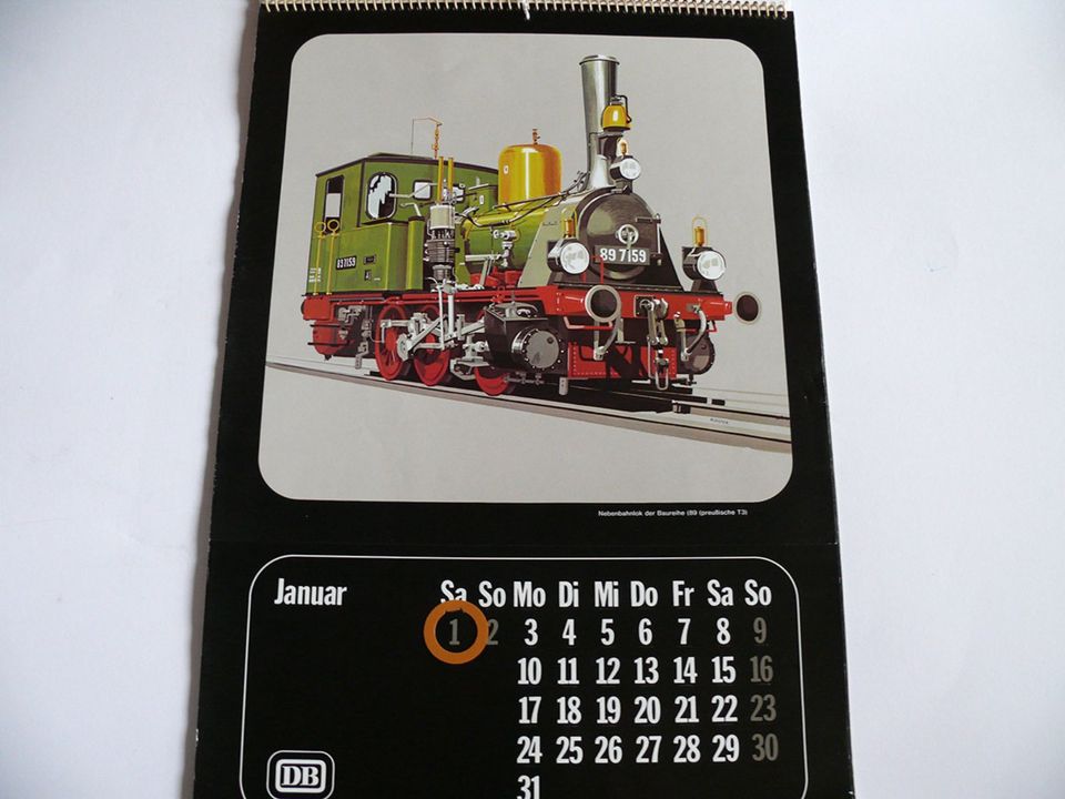Abschied von der Dampflokomotive DB 1977 Kalender in Lohr (Main)