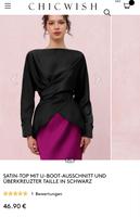 Satin Top schwarz Nordrhein-Westfalen - Gelsenkirchen Vorschau