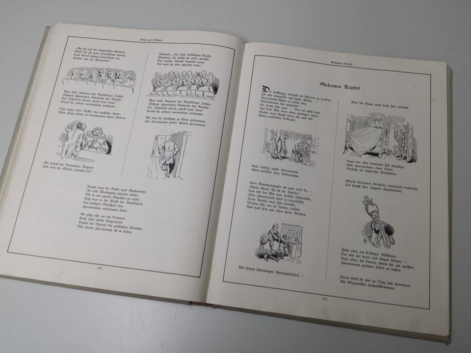 Wilhelm Busch, humoristischer Hausschatz, Jubiläumsausgabe 1924 in Schlangenbad