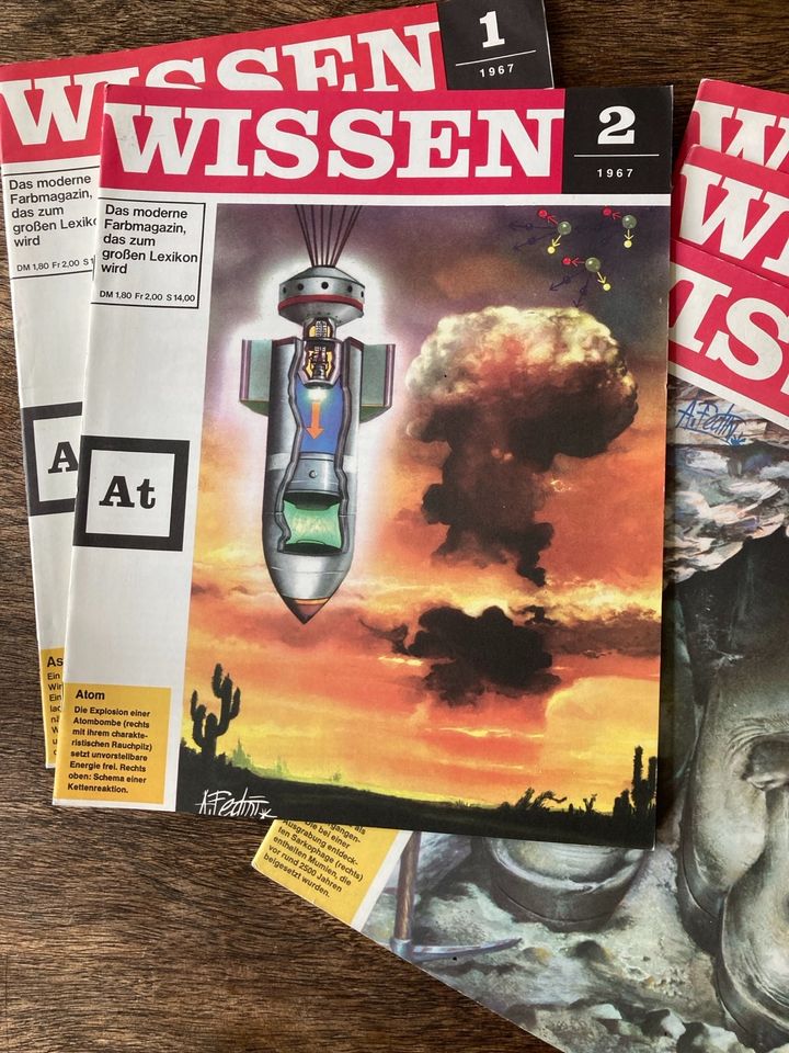 WISSEN- DAS MODERNE FARBMAGAZIN von 1967 10  Bände in Stuttgart