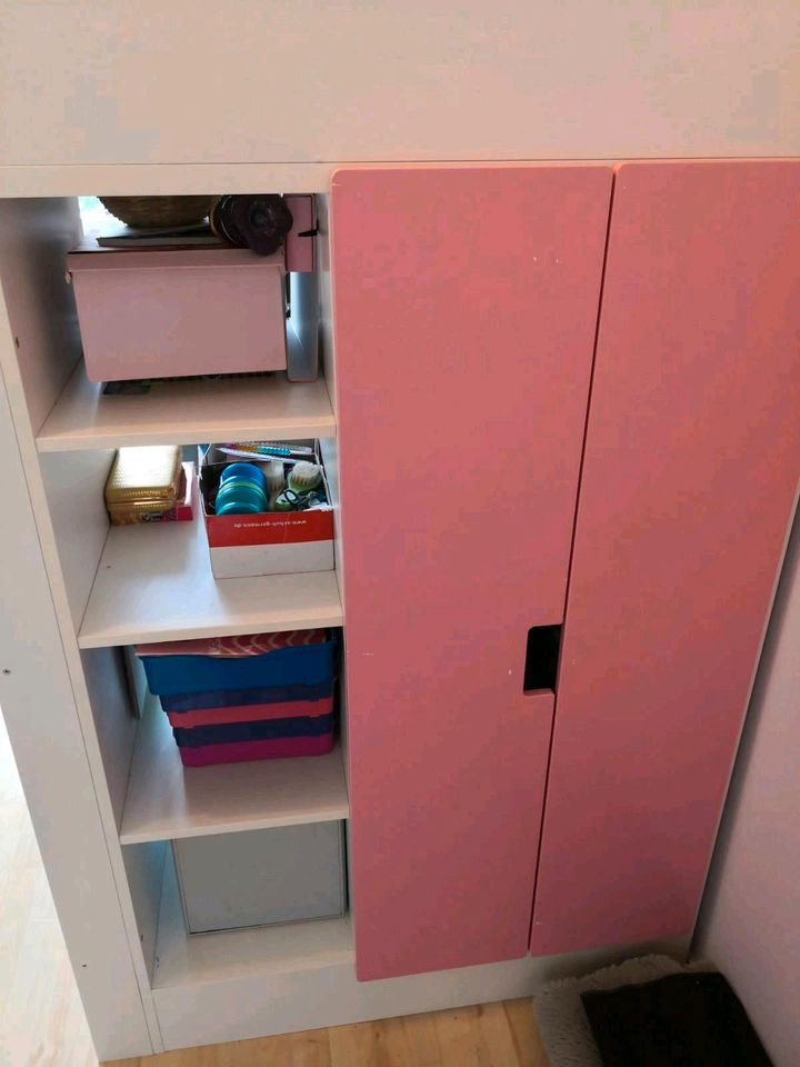 Ikea Hochbett mit Schreibtisch schrank kinderzimmer Stuva Mädchen in Wuppertal