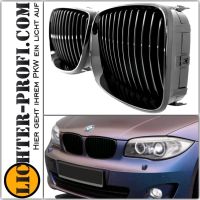 Kühlergrill schwarz Glanz für BMW 1er E87 E82 E88 Bj 07-11 Hessen - Calden Vorschau