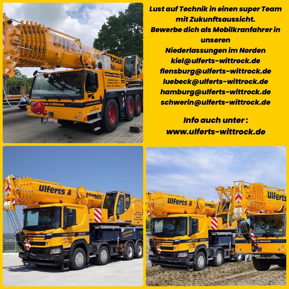 Mobilkran Fahrer m/w/d  Ulferts & Wittrock Team Kiel in Kiel