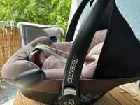 Maxi Cosi Pebble Newborn braun beige Babyschale Regenschutz Bayern - Würzburg Vorschau