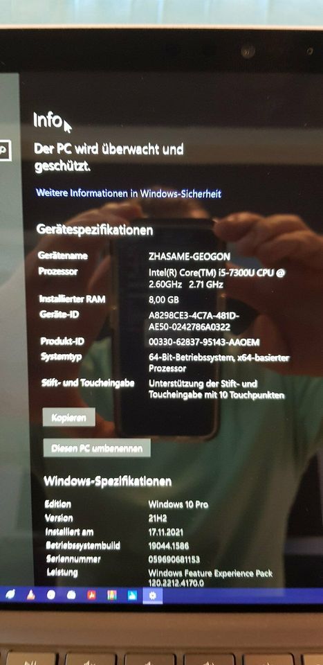 Microsoft Surface Pro LTE Advanced RAM 8gb Speicher 256gb Win10 P in Ebermannstadt