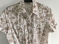 CuA Bluse Blumenmuster M 38 Canda C&A weiß mit Khaki Blumen Nordrhein-Westfalen - Pulheim Vorschau