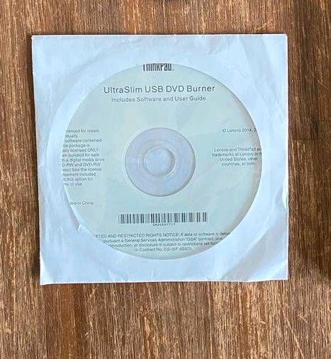 Externer Lenovo Ultra USB DVD CD RW+- Rom Burner Brenner Laufwerk in Mönchengladbach