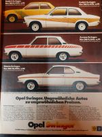 Opel Swinger Manta A Ascona A Kadett C Werbeanzeige 1975 Nordrhein-Westfalen - Korschenbroich Vorschau