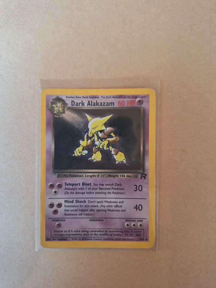 Dark Alakazam Pokemon karte Holo in Fulda