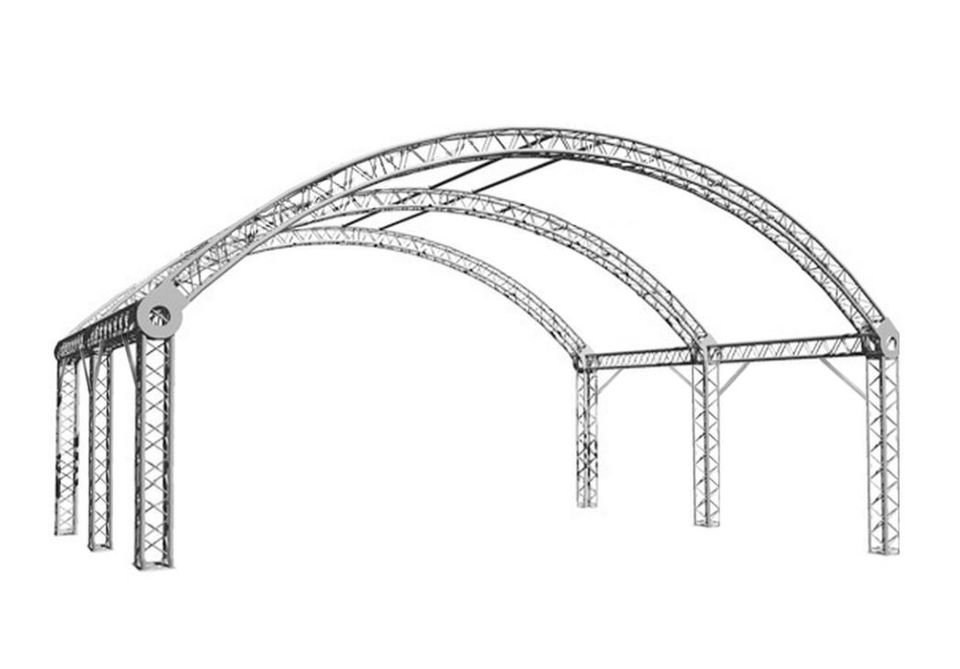Bühne 8x6m (Rundbogenbühne Traversen Podeste) in Bülstedt
